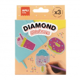 Diamentowe naklejki DIY Apli Kids - Lody