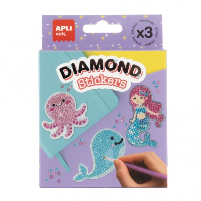 Diamentowe naklejki DIY Apli Kids - Morze