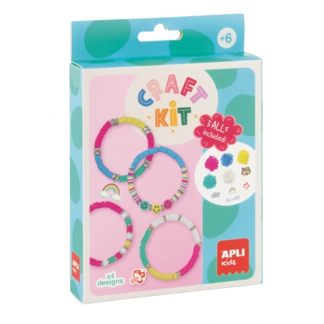 Zestaw kreatywny DIY Craft Kit Apli Kids - Bransoletki