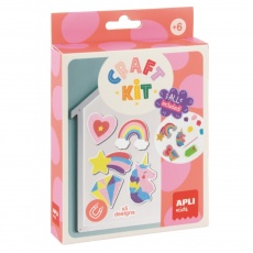 Zestaw kreatywny DIY Craft Kit Apli Kids - Diamentowe magnesy