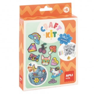 Zestaw kreatywny DIY Craft Kit Apli Kids - Przypinki 18 szt.