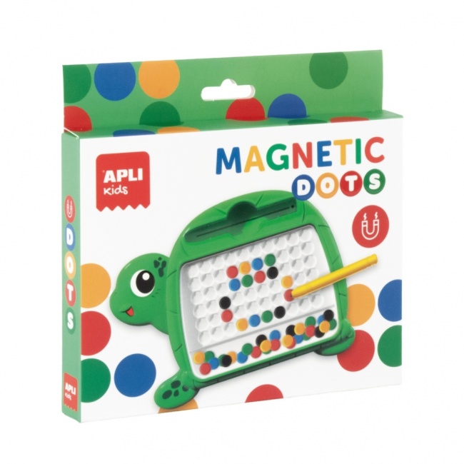 Mała tablica magnetyczna z kropkami Apli Kids - Żółw