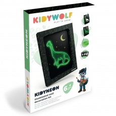 Zestaw do tworzenia świecącej dekoracji ściennej Kidywolf - Kidyneon Dino 3 szt.