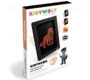 Zestaw do tworzenia świecącej dekoracji ściennej Kidywolf - Kidyneon Zwierzęta 3 szt.