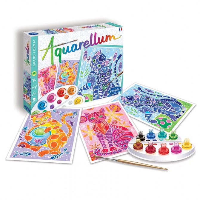 Zestaw do malowania Aquarellum SentoSphere - Koty