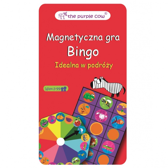 Podróżna gra magnetyczna The Purple Cow - Bingo