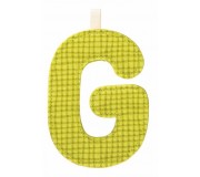 Literka "G" z materiału Lilliputiens