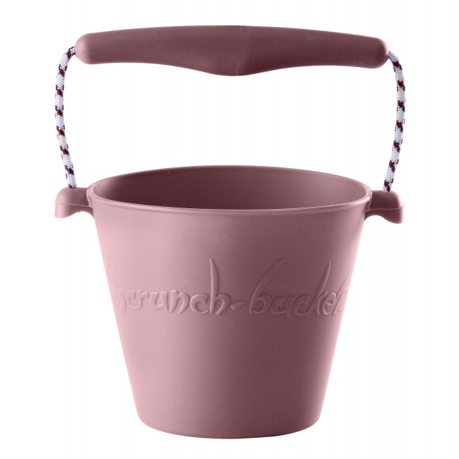 Składane wiaderko do wody i piasku Scrunch Bucket - Pudrowy Róż