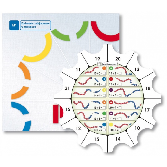 Paleta M1 dodawanie i odejmowanie. Tarcze ćwiczeń Epideixis