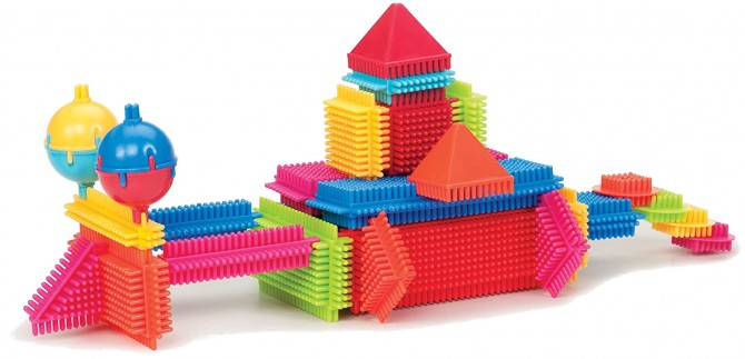 Klocki jeżyki w słoju Bristle Blocks Battat - 80 elementów