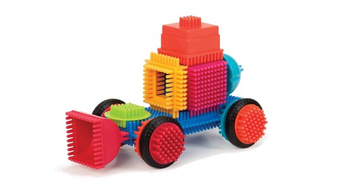 Klocki jeżyki w słoju Bristle Blocks Battat - 80 elementów