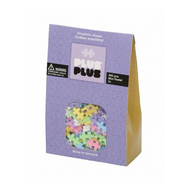 Klocki konstrukcyjne Plus-Plus Mini Pastel - 300 elementów