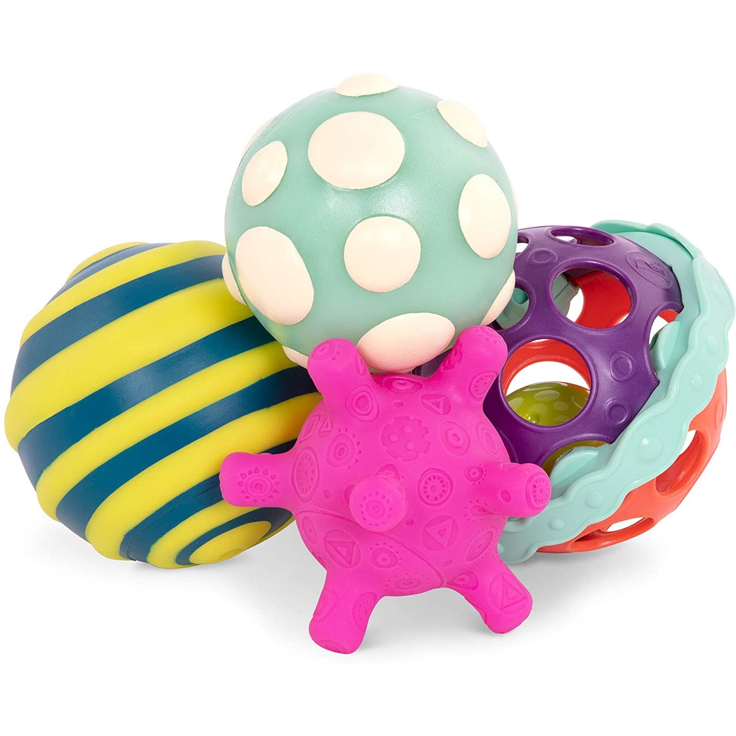 B.Toys Piłki sensoryczne z piłką świecącą Ball-a-baloos