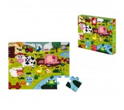 Puzzle sensoryczne Janod - Farma