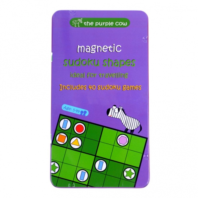 Podróżna gra Logiczna The Purple Cow - Sudoku Kształty