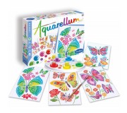 Zestaw do malowania Aquarellum Junior SentoSphere - Motyle i kwiaty
