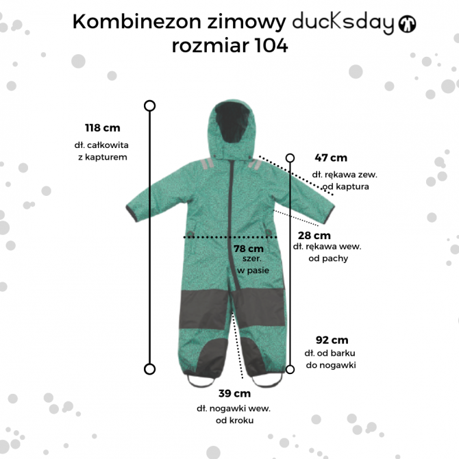 Kombinezon zimowy DucKsday - Manu roz. 104