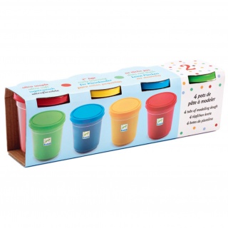 Masa plastyczna Djeco -  4 kolory