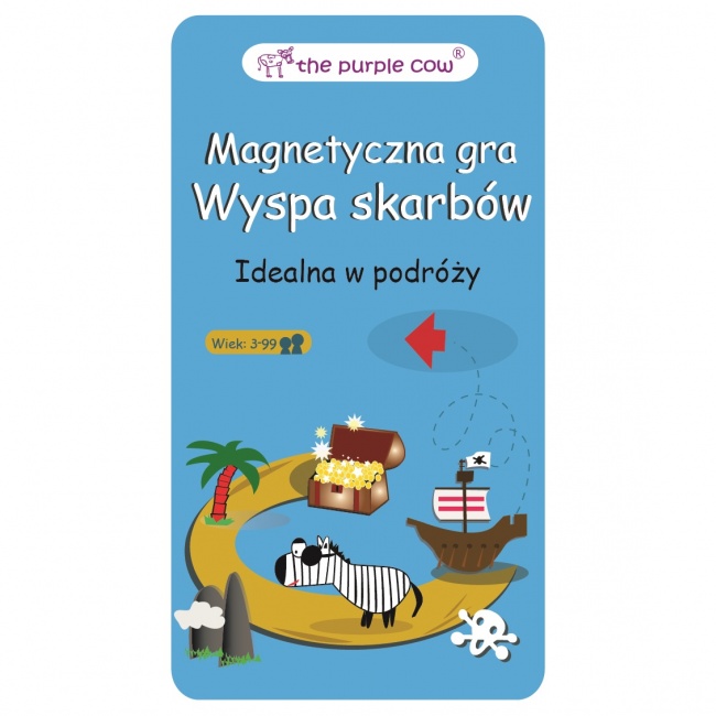 Podróżna gra magnetyczna The Purple Cow - Wyspa Skarbów