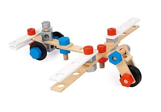 Zestaw konstruktora Janod Niebieski - 50 elementów