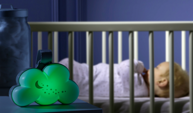 Lampka nocna chmurka z pozytywką PurFlo