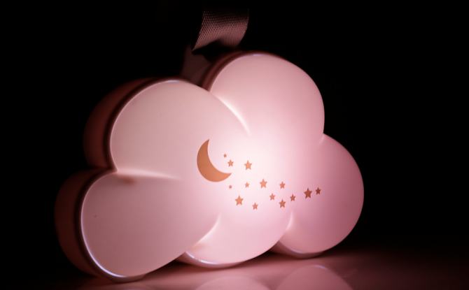 Lampka nocna chmurka z pozytywką PurFlo