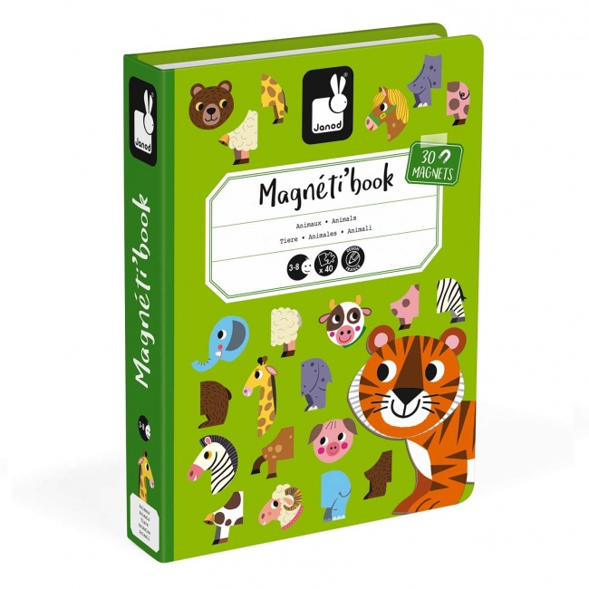 Magnetyczna układanka Magnetibook Janod - Zwierzęta