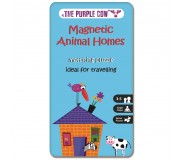 Podróżna gra magnetyczna The Purple Cow - Puzzle Zwierzęta i ich domy