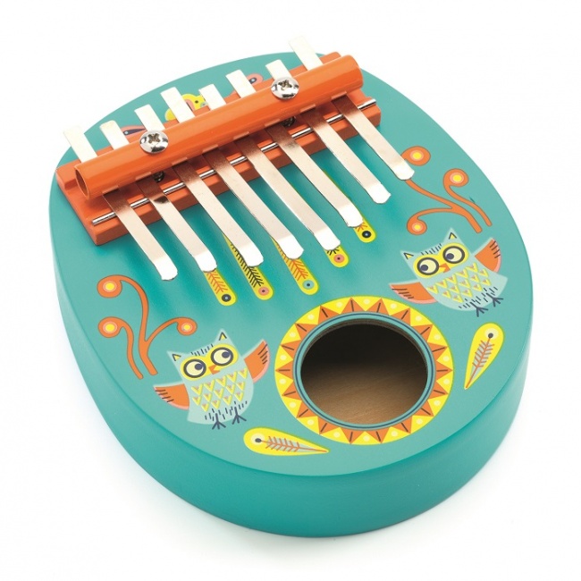Drewniana kalimba instrument Djeco - Sowa