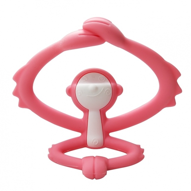 Gryzak Zabawka Mombella - Małpka Pink
