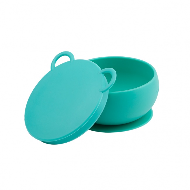 Miseczka silikonowa z pokrywką Minikoioi - zielona