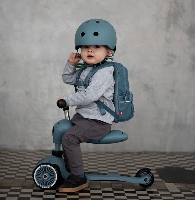 Hulajnoga i rowerek 2w1 Highwaykick SCOOTANDRIDE 1-5 lat - Steel