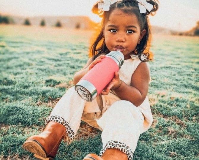 Termobutelka Pura Kiki z ustnikiem niekapkiem 260ml - pomarańczowa osłonka