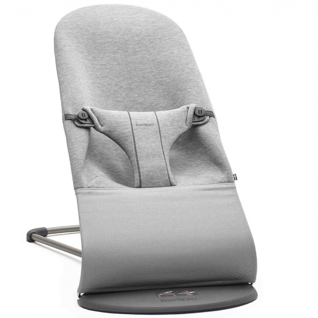 Leżaczek BABYBJORN BLISS 3D - Jasny Szary Jersey