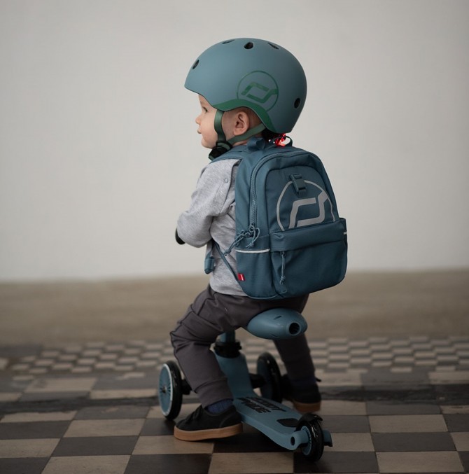 Kask dla dzieci SCOOTANDRIDE XXS-S 1-5 lat - Steel