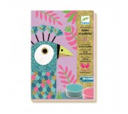 Zestaw artystyczny z piaskami i brokatem Djeco - Paw