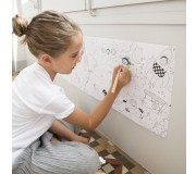 Przyklejana kolorowanka w rolce 4 metry Apli Kids - Transport