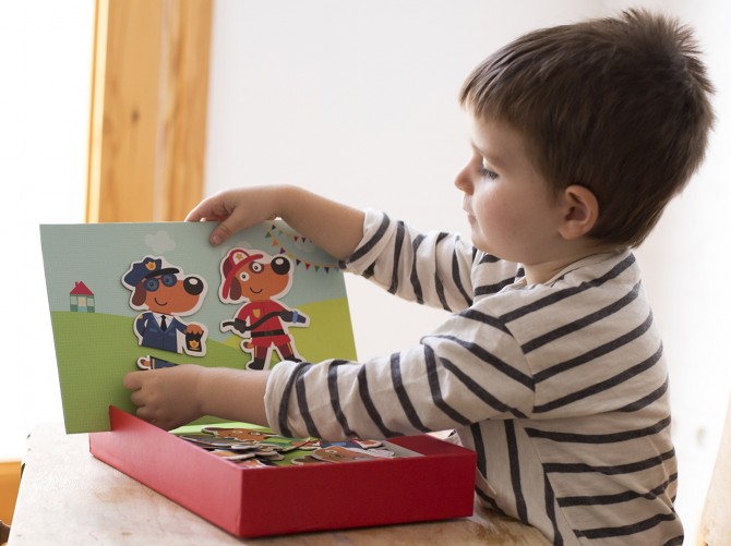 Magnetyczna układanka Apli Kids - Postacie