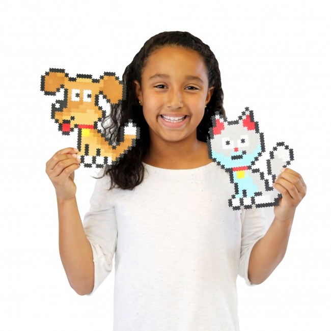 Puzzelki Pixelki Jixelz 700 elem. Fat Brain Toys - Zwierzęta Domowe
