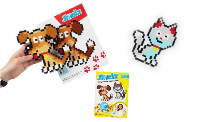 Puzzelki Pixelki Jixelz 700 elem. Fat Brain Toys - Zwierzęta Domowe