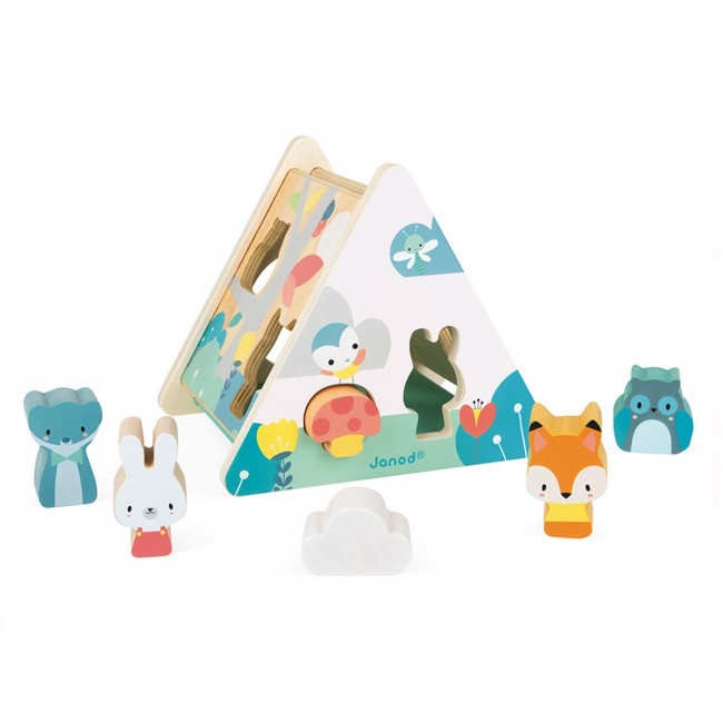 Trójkątny sorter kształtów Janod - Pure