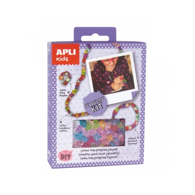 Mini zestaw do tworzenia biżuterii Apli Kids - Star