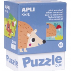 Puzzle dwuczęściowe Apli Kids - Jakie to zwierzątko? 3+