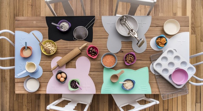 Silikonowe podkładki dla dzieci w czasie jedzenia