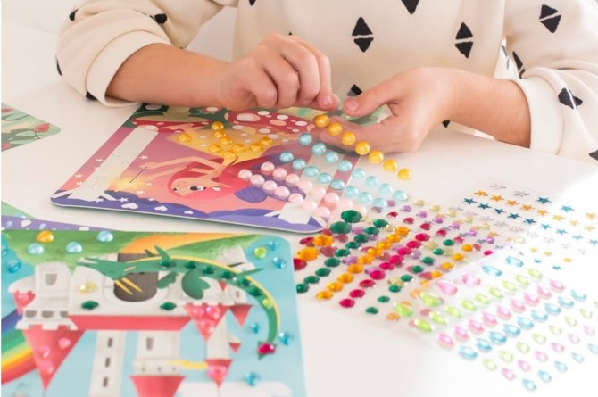 Zestaw artystyczny diamentowa mozaika Apli Kids