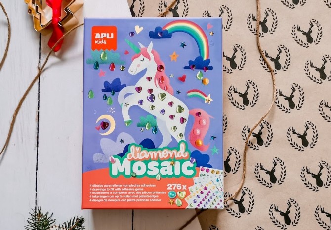 Zestaw artystyczny diamentowa mozaika Apli Kids