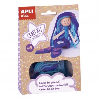 Zestaw artystyczny Apli Kids - Niebieska Syrenka