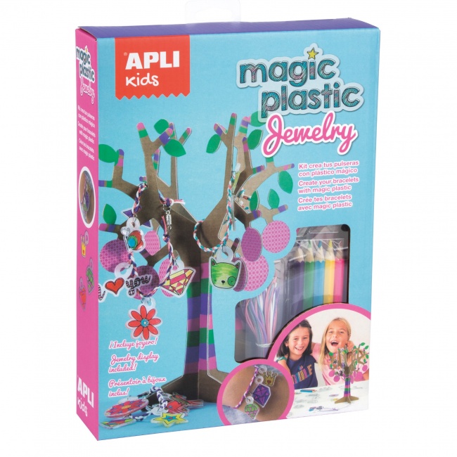 Zestaw z magicznym plastikiem Apli Kids - Biżuteria