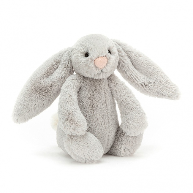 Pluszowy królik Jellycat - szary 18cm
