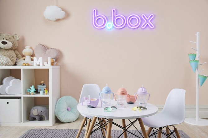 Innowacyjny bidon ze słomką B.box Gelato - Bubblegum